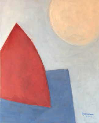 Red and Blue — Oil · Canvas — 73×60