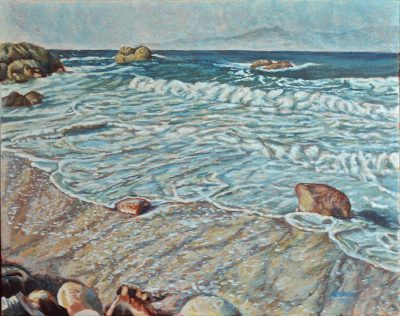 Beach in Simon Town — Oil · Canvas — 60×76