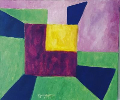 Rider. Homage to Paul Klee — Oil · Canvas — 61×71