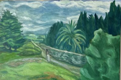 Arnaga to the mountains — Oil · Canvas — 50×70