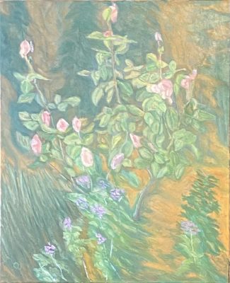 Rose bush — Oil · Canvas — 73×60